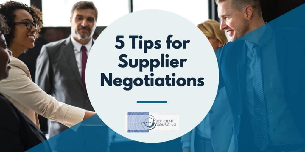 5 Tips for Supplier Negotiations