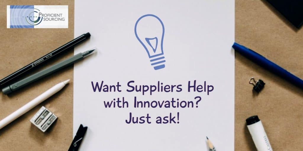 Suppliers Help with Innovation