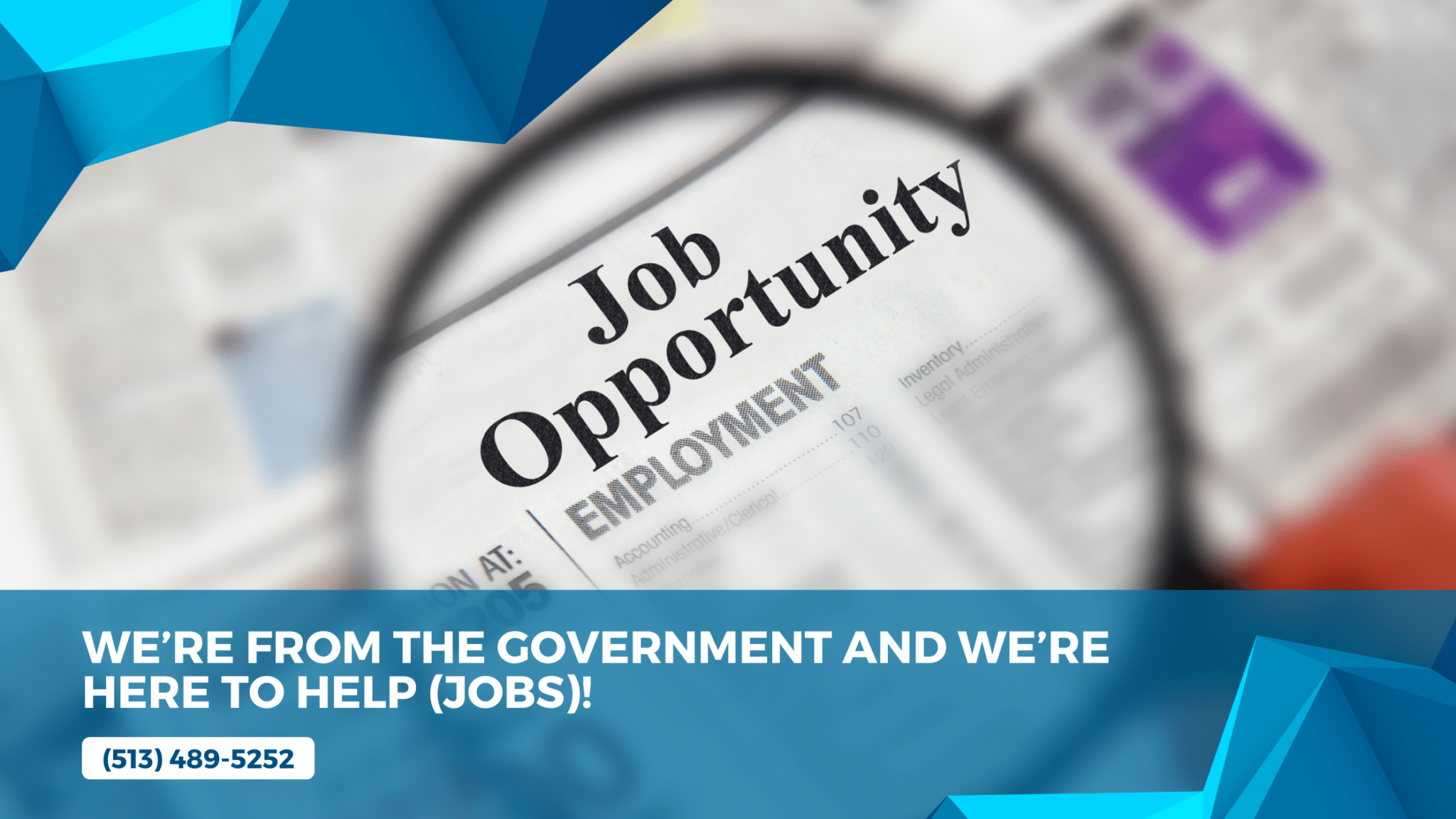 We’re from the Government and we’re here to help (jobs)!